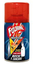 Fulmine Refill | Ricarica per Antizanzare Elettrico | Insetticida Spray Anti Zanzare e Mosche | Antizanzare da Interno | Pratica confezione da 250ml (1)