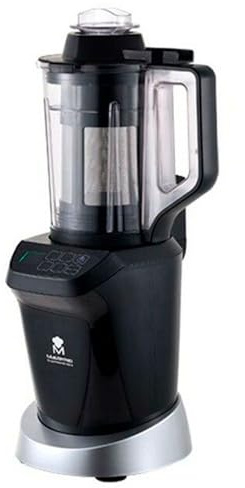 MasterPRO VACUUM MIX - Kit mixeur sous vide 1000W, 1.5L - Mixeur avec pompe amovible - Pot chauffant 1.5L - Gobelet 700ml - Sac et récipient sous vide - Mode d'emploi et livret de recettes
