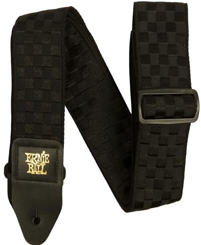 Ernie Ball Tracolla per chitarra, Jacquard Black Checkers
