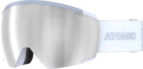 ATOMIC REDSTER HD Skibrille - Light Grey - Skibrillen mit kontrastreichen Farben - Hochwertig verspiegelte Snowboardbrille - Brille mit Live Fit Rahmen - Skibrille für Brillenträger
