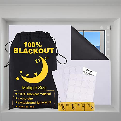 FEQO Verdunklungsrollo Ohne Bohren - Tragbare Reise Verdunkelung für Dachfenster 200x150cm