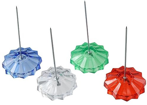 dohobby 4 soportes de papel para recibos de papel, soporte para notas de estaca, pinchos para recibos y tenedores