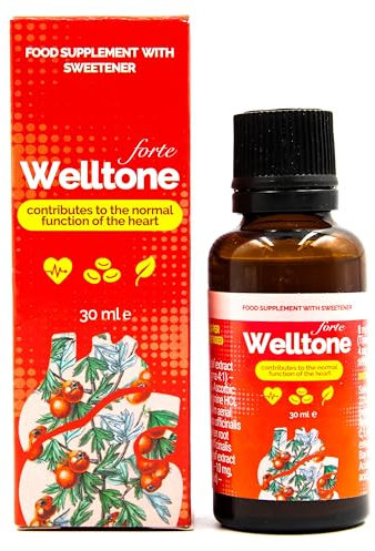 Welltoneforte kräutertropfen. 100% Natürliche. 30 ml.