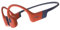 SHOKZ OpenSwim Pro Bone Conduction Sports Headphones, IP68 Waterproof Open-Ear Wireless Earphones with Bluetooth 5.4, 32GB of MP3 Storage, Noise Cancelling Mics, 9h Playtime for Running, Swimming-Red