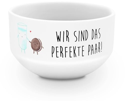 Mr. & Mrs. Panda schale Milch Keks - Geschenk, Schüsselchen, Milk, dessertschale, Müslischale, porzellanschüssel, Kekse, Tiermotive, Kaffee, suppenschale, Cookie