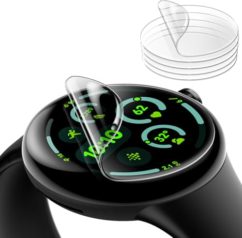 JETech Skärmskydd för Google Pixel Watch 4/3 45mm (Endast Skärmskydd 41mm), Anti-Skrapa Självläkande Mjuk TPU-Film, HD Klar, 6-Pack