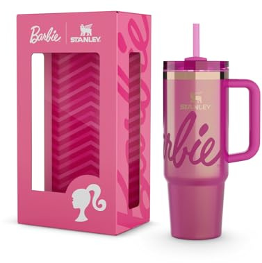 STANLEY Quencher H2.0 Flow State Tumbler, 30 oz, Barbie Icon | Handle and Straw | 3-Position Lid | Cup Holder Compatible for Travel | Insulated Stainless Steel Cup | BPA-Free
