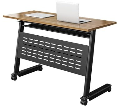 Bärbart hopfällbart konferensbord med hjul för affärsutbildning och seminarier rullande mötesbord med flip-topp och modulär design för kontorstyrelser och klassrum