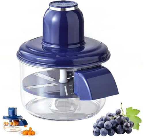 Peladora de Uvas Eléctrica, Pelador De Ajos Y Cerezas Recargable, Pelador Automático de Frutas 50 W, Asistentes De Hogar Para Fiestas Barbacoa Pícnic A