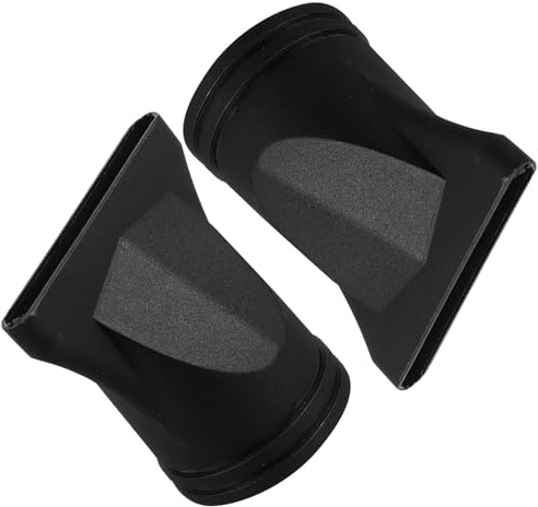 BELLIFFY Beccucci Chioma per Asciugacapelli, Ugello Concentratore Nero in Plastica, Styling Mirato, 2 Pezzi, Accessori per Parrucchieri e Uso Domestico