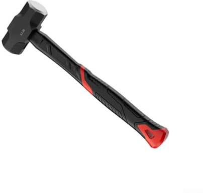 Volakebeing Martello ottagonale per edilizia e uso domestico, testa in acciaio ad alto tenore di carbonio con manico in gomma TPR antiscivolo, 0,5 kg, 0,9 kg, 1,4 kg, forgiatura resistente (0,5 kg)