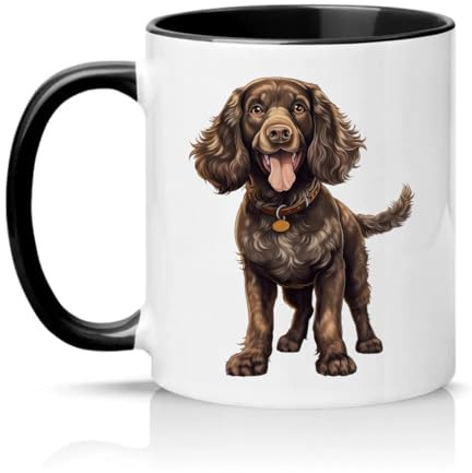 Sassy Souls Brown Cocker Spaniel 11oz Ceramic Novelty Mug Dog Lover Spaniel Mum Dad Tea Coffee Cup Gift Black