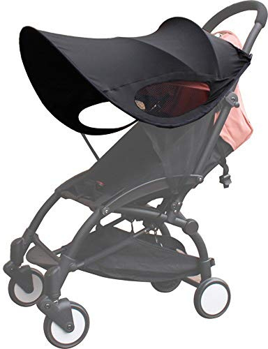 Baby Stroller Sun Shade Sun Protection Shade for Strollers Car Seats Pram Pushchair Buggy Stroller Sunshade Parasol Sun Rain Shades Canopy Cover Awning Anti-UV Toddlers Strollers Canopy Sunshade