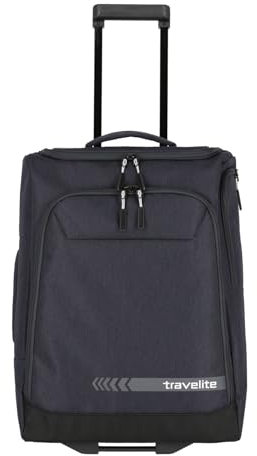 Travelite Trolley Reisetasche mit Rollen klein, Kick Off, praktischer Boardcase Handgepäck Trolley für Urlaub und Sport, 55 cm, 44 Liter