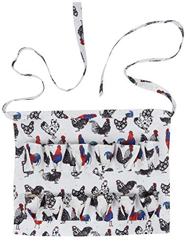 AUNMAS Grembiule per Uova, Grembiule per Raccolta Uova Grembiule per Uova Colore per Cucitura per Raccogliere Uova di Hense, Anatra/Verde Acqua/Oca di Gallina(12 Pockets)