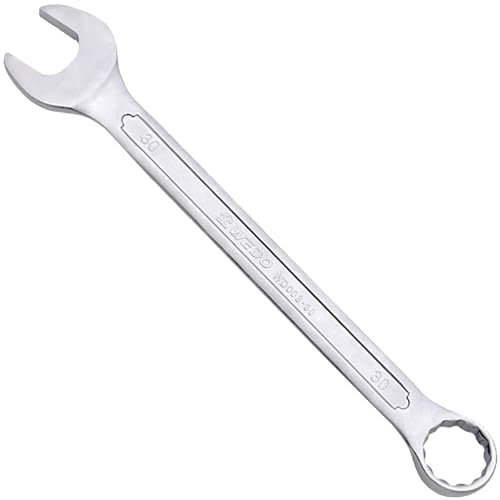 WEDO Gabelringschlüsell,Maul-Ringschlüssel,SW 10mm,Länge 150mm,Ring-Maulschlüssel,Ringschlüssel,15° gekröpfter Kopf,CR-V Stahl,DIN3113