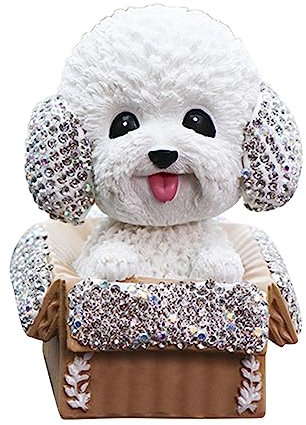 LICHENGTAI Auto Armaturenbrett Dekorationen Wackelkopf Hunde Auto Armaturenbrett Dekoration Wackelfigur Corgi Hund Lustig Auto Schüttelnder Hundedekoration für Auto Innendekoration Home Büro
