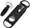 Ceozon Cigar Cutter V Cigar Cutter Stainless Steel Double Blade Cigar Scissors Accessories with Cigar Punch for Cigar Lovers Cigar Gift Set (Black-Cigar Cutter), RK-45UJ-60VS