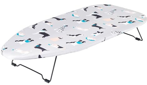 Beldray LA031176DFEU7 Asse da stiro – portatile e compatto, piccolo tavolo da stiro, l'uso con poco o nessun vapore, sottofondo in feltro, leggero, 73 x 31 cm