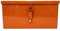 Cassetta porta-attrezzi in lamiera piegata, saldata robusta verniciata arancio lucido 280x140x140 mm con portalucchetto per trattori