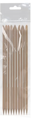 STALEKS PRO by Natury Nails 10 pezzi di bastoncini in legno d'arancia 15 cm per manicure, pedicure, nail art e artigianato.