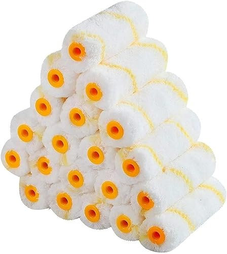 SFQEVHRZ Rulli per verniciatura， Rullo per facciate， 20 Pezzi 4 Pollici Decorazione della Parete di casa Modello Pennello Pittura Rullo di Vernice Strumento Tutti i trattamenti Forniture di Pittura