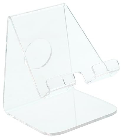 Uonlytech Acryl-displayständer Für Handy Transparenter Telefonhalter Stabiles Acryl-Rack Für Schreibtisch Leichter Handyständer Mit Aufbewahrungsfunktion