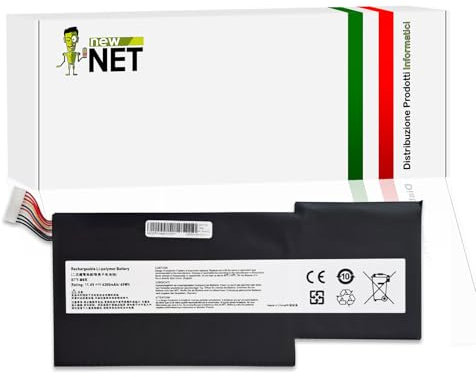 new net - Batteria BTY-M6K Compatibile con MSI GF63 Thin 10SC (MS-16R5), 10SCS (MS-16R4), 10SCSR (MS-16R4), 10SCXR (MS-16R4), 10UC (MS-16R5), 10UD (MS-16R5), 11SC (MS-16R6) [11.4 V - 49 Wh]