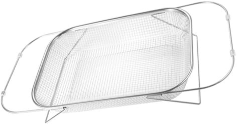 Zerodeko Escurreplatos De Cocina Extensible Cesta Escurridor Acero Inoxidable Diseño Elegante Fácil De Usar