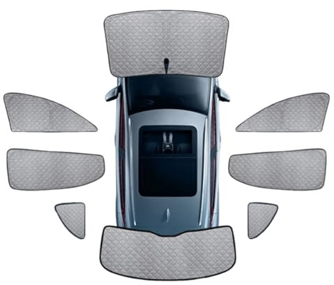 Maßgeschneiderte vollständige Verdunkelungs-Auto-Sonnenschutzvorhänge für FD2 2008-2011, fahrzeugspezifisches Wärmedämmungszubehör,Whole car 8 pcs