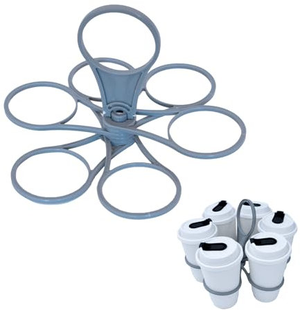 THXFUNAREA 1 Stück Getränketräger mit Griff, Zusammenklappbarer Getränkehalter, Becherträger Kaffeeträger, Faltbarer Getränkehalter,Getränkehalter mit Griff