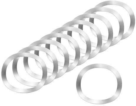 sourcing map Arandela de resorte ondulada, 20 piezas de 1.54 x 1.22 x 0.04 pulgadas (ODxIDxT) – Arandela curvada de acero inoxidable 304 para tornillo y juntas onduladas para maquinaria (plata)