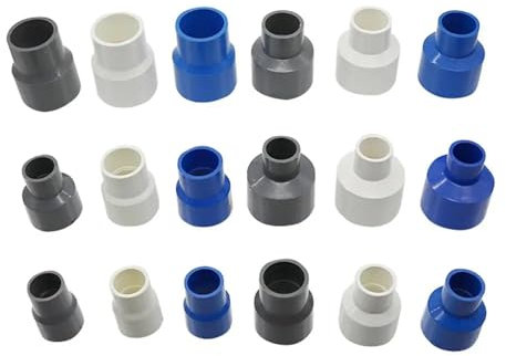RAGOPILEN Raccordi per Tubi dell'Acqua, Raccordi in PVC Adattatore Riduttore for Tubi di irrigazione in PVC Multicolore di Diverse Dimensioni(White,40mm 32mm)