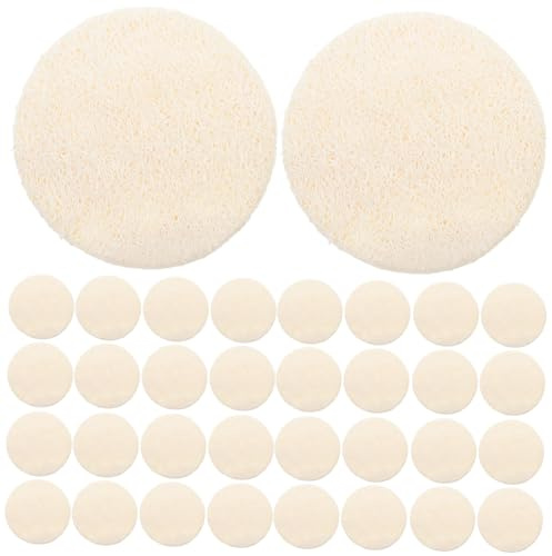 ARTSEWPLY Gesichtspeeling Pads Sanftes Peeling aus Natürlicher Luffa 36 Stück Weich im Wasser für Gesicht für Tägliche Hautreinigung und Körperpflege