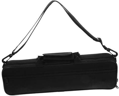Toddmomy Oxford Stoff Flötentasche für Flöte und Klarinette mit Multifunktionalem Stauraum und Einfachem Design für Praktische Reiseaufbewahrung in Schwarz