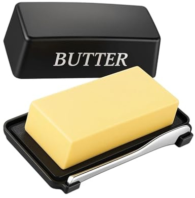 YIZITU De Mantequilla a Prueba De Fugas con De Herramienta Cortadora Segura para Alimentos Y Recipiente De Mantequilla De Ergonómico para Refrigerador con Cortador