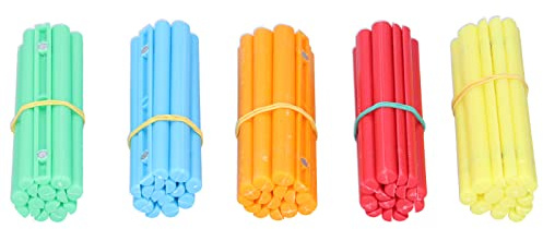 Keenso Baguettes de comptage précises, outil de calcul magnétique coloré pour tableau, ensemble de 50 compteurs pour les écoles et les familles, baguettes en plastique durable
