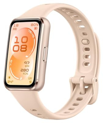 HUAWEI Band 11 Aluminium Fitness Tracker, Sleep Tracker, A-Fib Detection, 5 ATM Waterproof, 14-Day Battery, Step Counter, Pedometer, Fitness Band, Smart Band, Sleep Monitor, Android & iOS – Beige