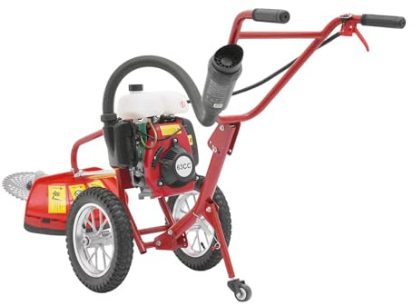 Motorhacka bensin 63 cc lätt markfräs trädgårdssvals 1,2 l (bränsletank) trädgårdshacka 145 x 44 x 70 cm för gårdar, parker, trädgårdar