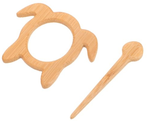 SWETRACE Broche en Bois Tortue pour Pull et Châle, Accessoire Polyvalent Résistant Décoloration et Déformation, pour Sorties Décontractées et Fêtes