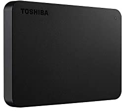 Toshiba Canvio Basics 2TB Portable External Hard Drive USB 3.0, Black - HDTB420XK3AA