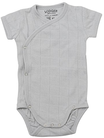 Lodger RS15.2.002 052-68 Romper Wickelbody kort arm, grå