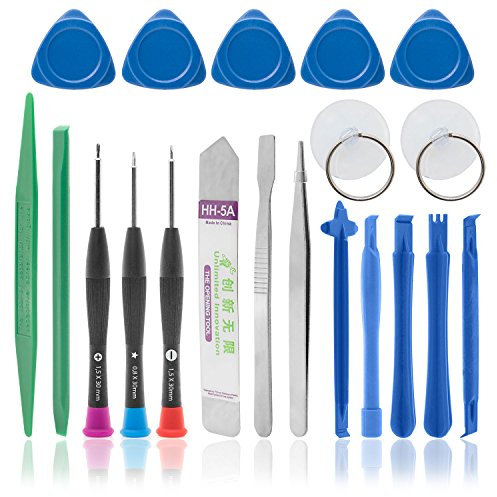 BaboTech 20-teiliges Universal-Handy Reparatur Werkzeug Set für Ihr iPhone, Galaxy, PC oder Laptop beinhaltet die wichtigsten Werkzeuge im Kit.