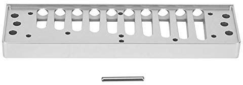 Harmonica Comb, Metal Harmonica Comb 10?Hole Blues Harp Comb Part Compatible with SP20 Aluminum Alloy Harmonica Accessory(Silver) Wind instruments accessories