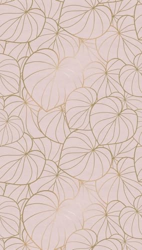 A.S. Création Livingwalls Fototapete Floral Blätter Modern Rosa 382801 The Wall 1,59 m x 2,80 m Wohnzimmer Schlafzimmer Küche Esszimmer Büro