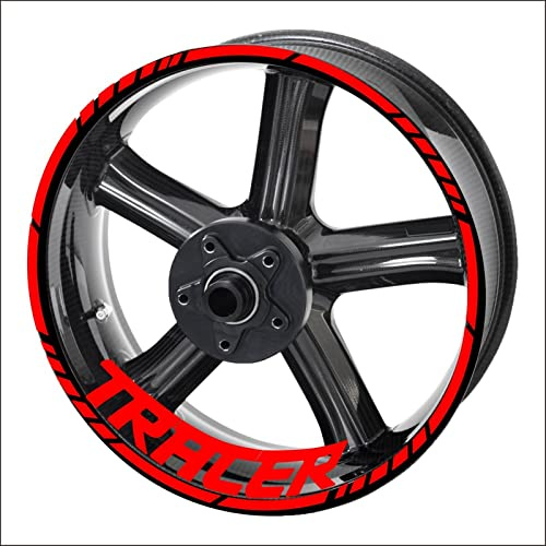 ROANNY Felgenband Motorrad-IThick-Rand-Außenrand-Aufkleber-Streifen-Rad-Abziehbilder Für Yamaha Tracer 9 900 700 GT (Color : 18)
