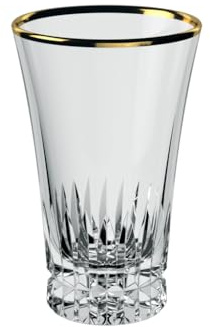 Villeroy & Boch - Grand Royal Gold Longdrinkglas Set mit Goldrand, Gläser für Cocktails und Longdrinks, 300 ml, Kristallglas, Klar