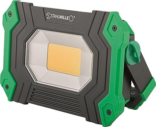 STAHLWILLE Portable Battery LED Construction Spotlight 2800 lm | Dimmable, Power Bank Function