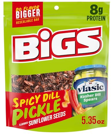 BIGS Sunflower Seeds, Vlasic Spicy Dill Pickle Flavor, 5.35 oz.