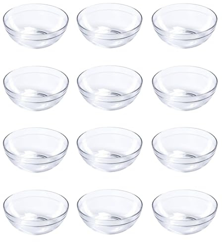 Provance Lot de 6 à 24 bols à sauce, à dessert, en verre, diamètre : 9 cm, bols à tapas